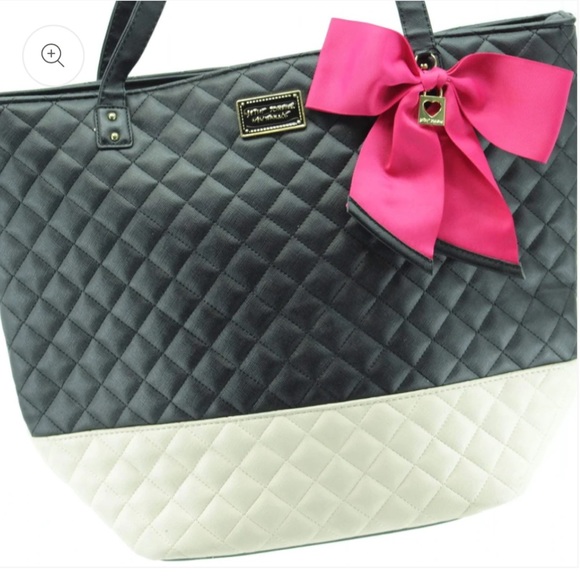 Betsy Johnson Quilted Bow Tote - Picture 2 of 6
